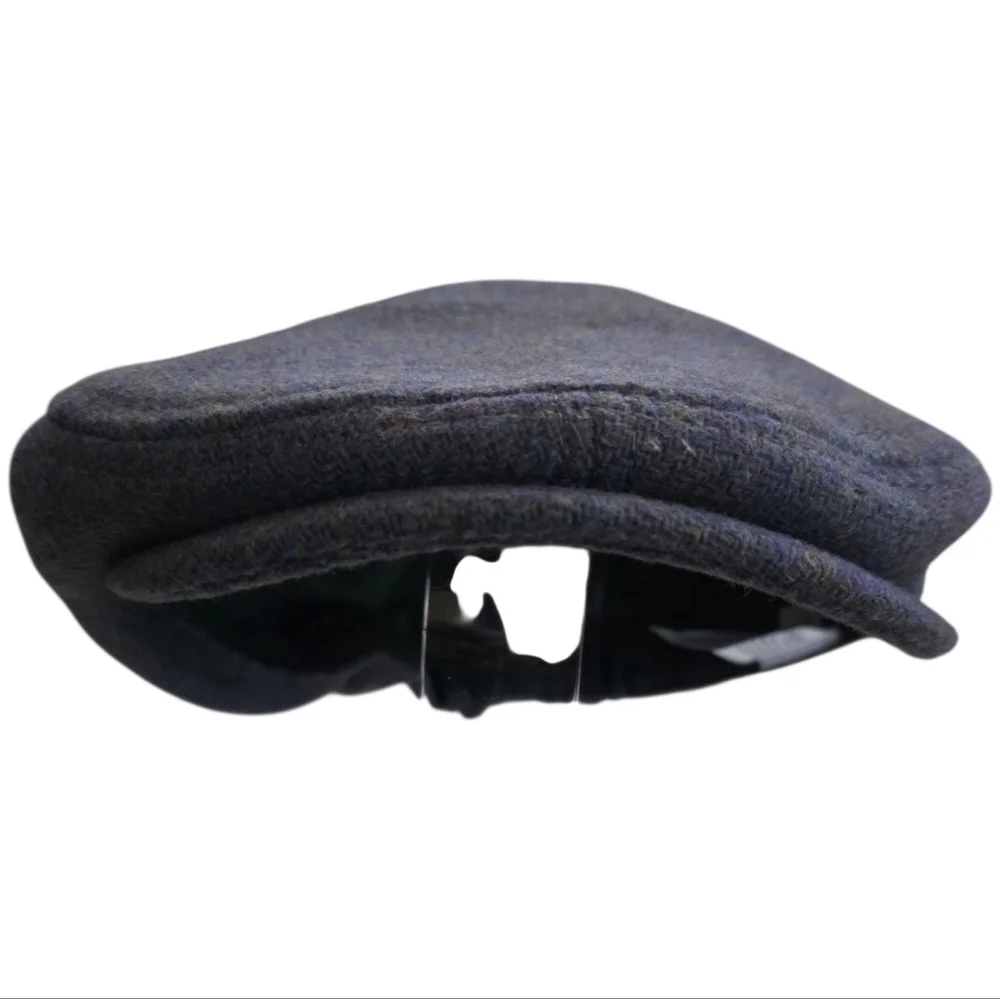 Cat Jack Toddler Kids Flat Cap Hat 2T 5T Gray Tweed Herringbone